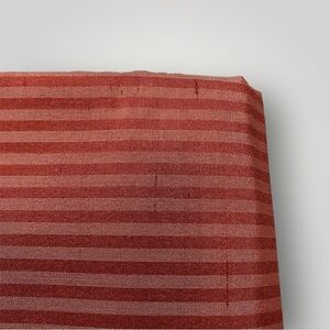 Restoration Hardware Thai Tonal Silk Stripe Drapery 83"x50" panel Red Set of 2
